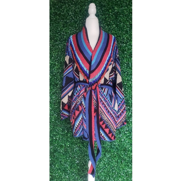 46. Farm Rio Julie Stripes Embroidered Cardigan - Picture 10 of 16